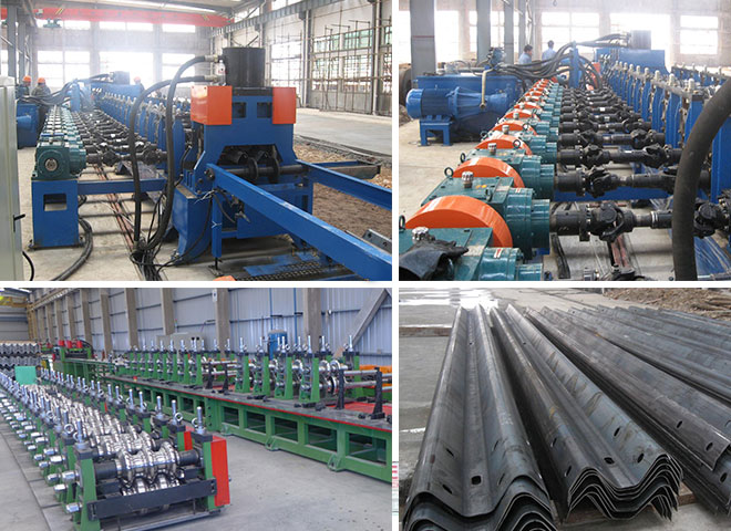 高速公路護(hù)欄板壓型機設(shè)備